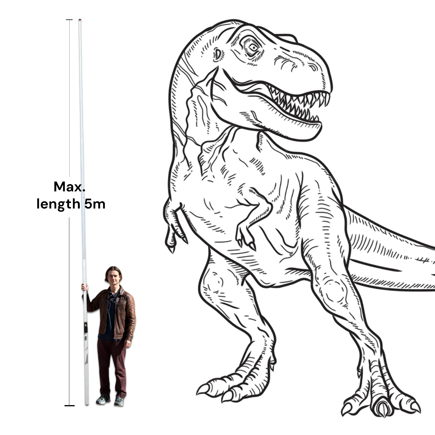 geo-FENNEL EasyFix 5m Telescopic Measuring Pole