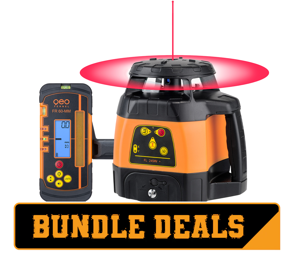 geo-FENNEL FL 245HV+ Rotating Laser Level with Receiver