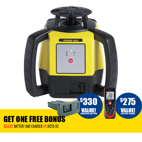 Leica Rugby 610 with RodEye Receiver