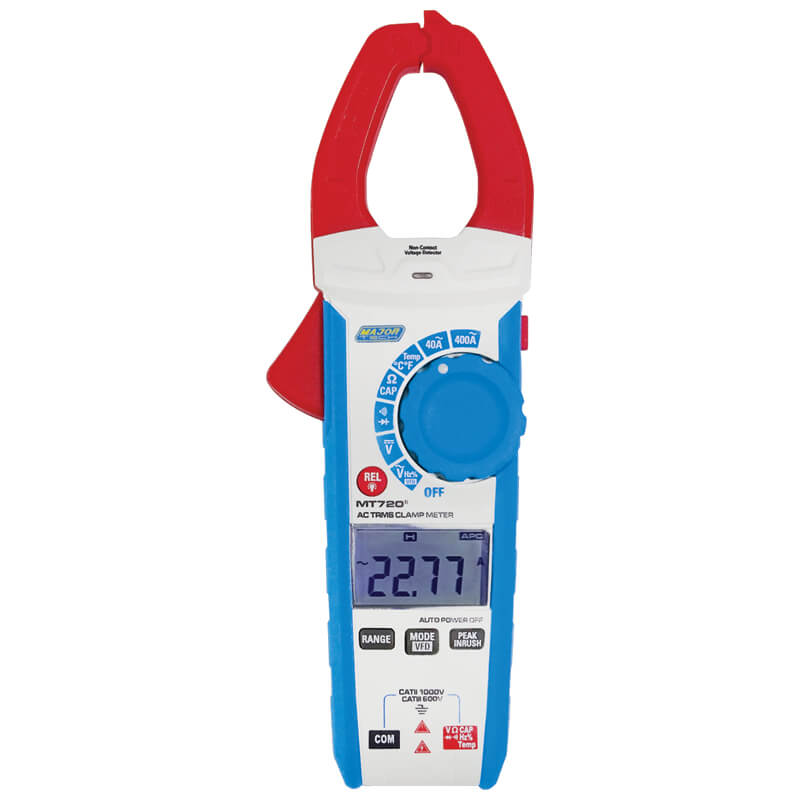 Major Tech MT25-COMBO-6 | TBP7-9 23 Piece 1000VTool Backpack + MT720 400A AC TRMS Clamp Meter + MT300