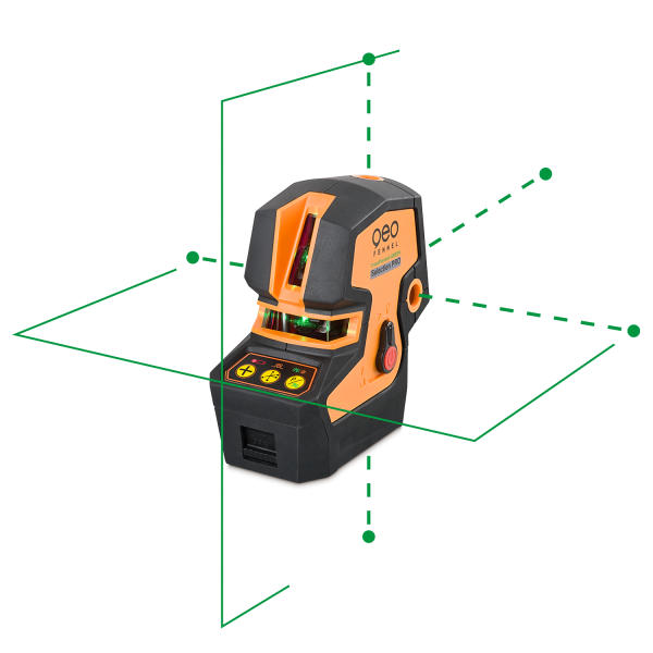 geo-Fennel Cross Pointer 5 GREEN Selection PRO Line and Dot Laser Level