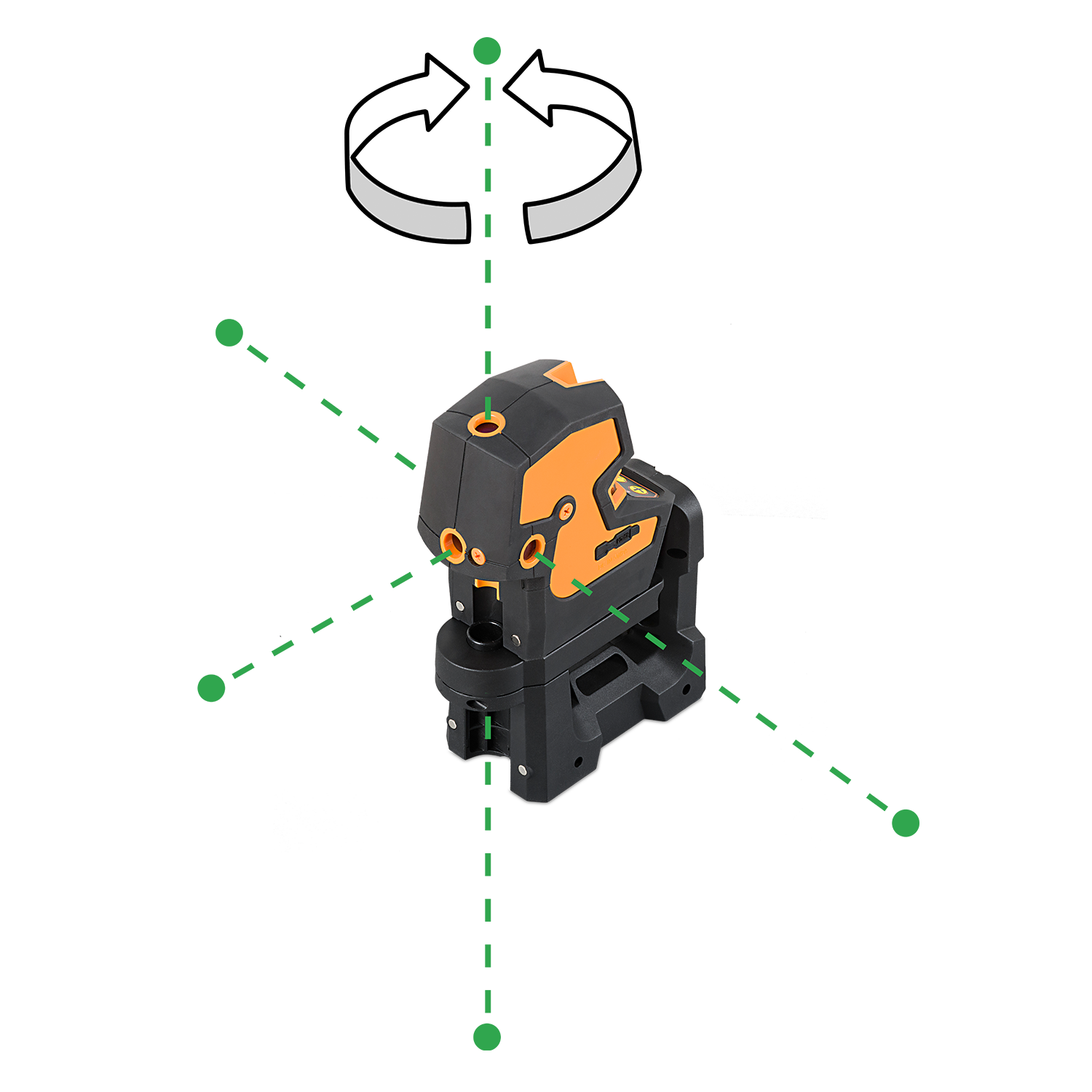 geo-Fennel Cross Pointer 5 GREEN Selection PRO Line and Dot Laser Level