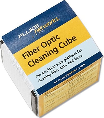 Fluke NFC-CUBE Fiber Optic Cleaning Cube (2x2), Each Cube Cleans 800 Faces (Item no. 2799697)