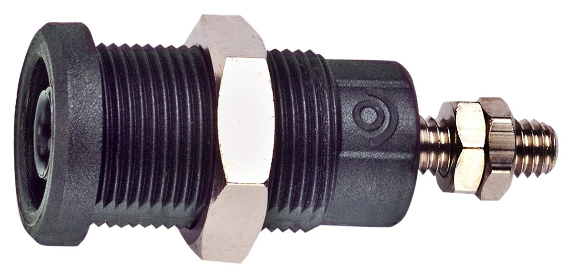 Pomona 72930 Panel Mount IEC61010 4mm (0.16 In) Jack For Sheathed Plugs red