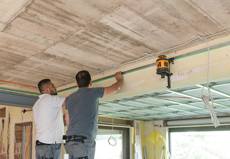 geo-FENNEL FLG 190A GREEN Rotating Laser Level with FR-DIST 30 Laser Receiver