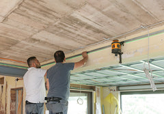 geo-FENNEL FLG 190A GREEN Rotating Laser Level with FR-DIST 30 Laser Receiver