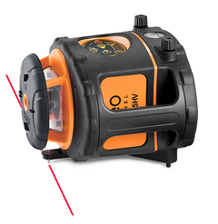 geo-FENNEL FL 265HV (LC 2) Red Beam Rotating Laser Level with FR 77-MM Laser Detector