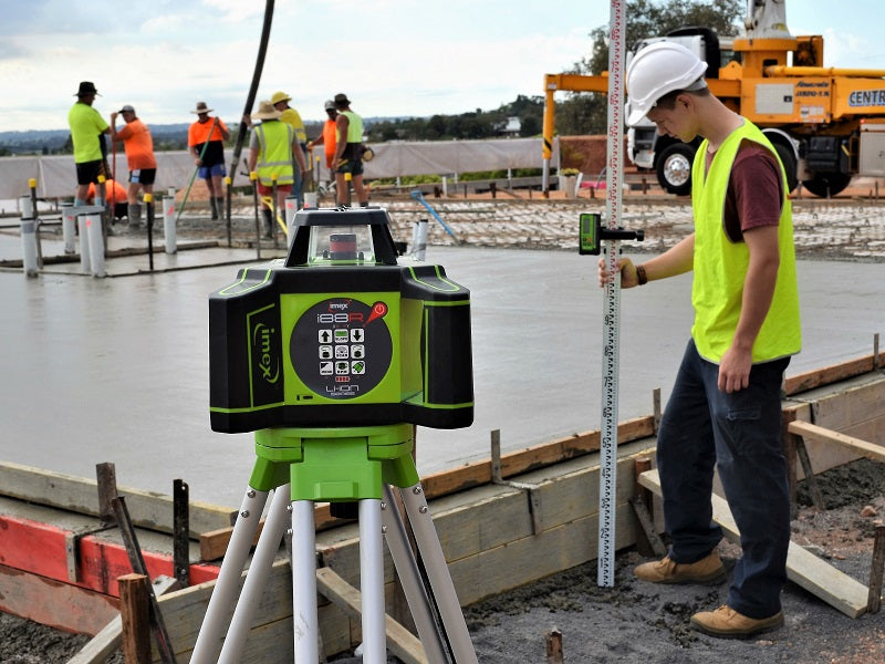 Imex i88R H/V Red Rotating Laser Level with LRX10 Laser Receiver