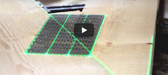 Laser projectors from Z-LASER in use at Natec (nail plate trusse)