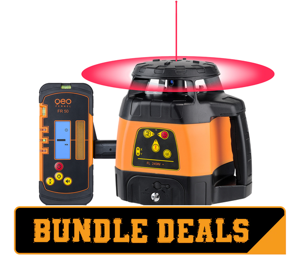 geo-FENNEL FL 245HV+ Rotating Laser Level with Receiver