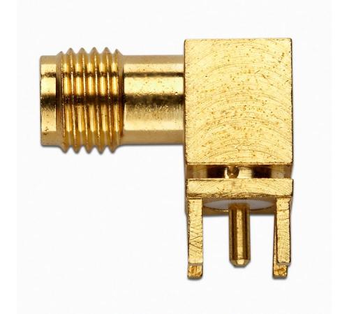 Fluke Pomona 72971 SMA 50 Ohm Jack, Right-Angle PCB Receptacle (item no. 3094363)