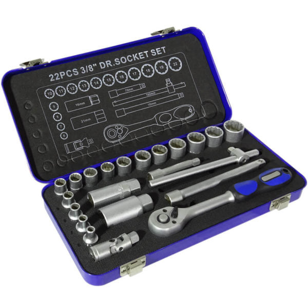 Major Tech RSS22 22pc Ratchet Socket Set